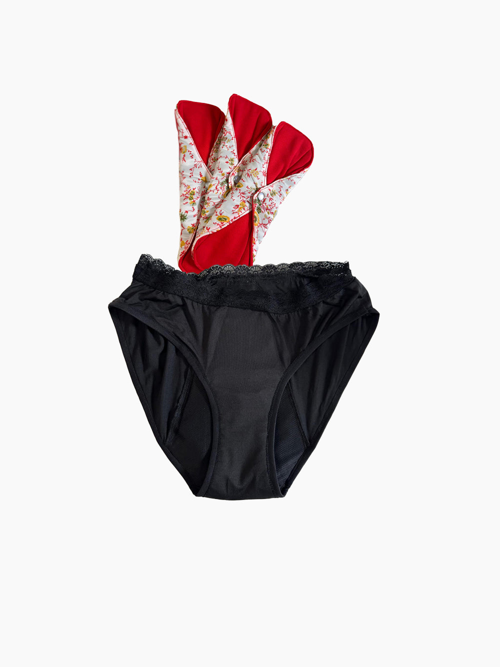 Kit de Base : 1 Culotte et 3 Serviettes Hygiéniques Réutilisables