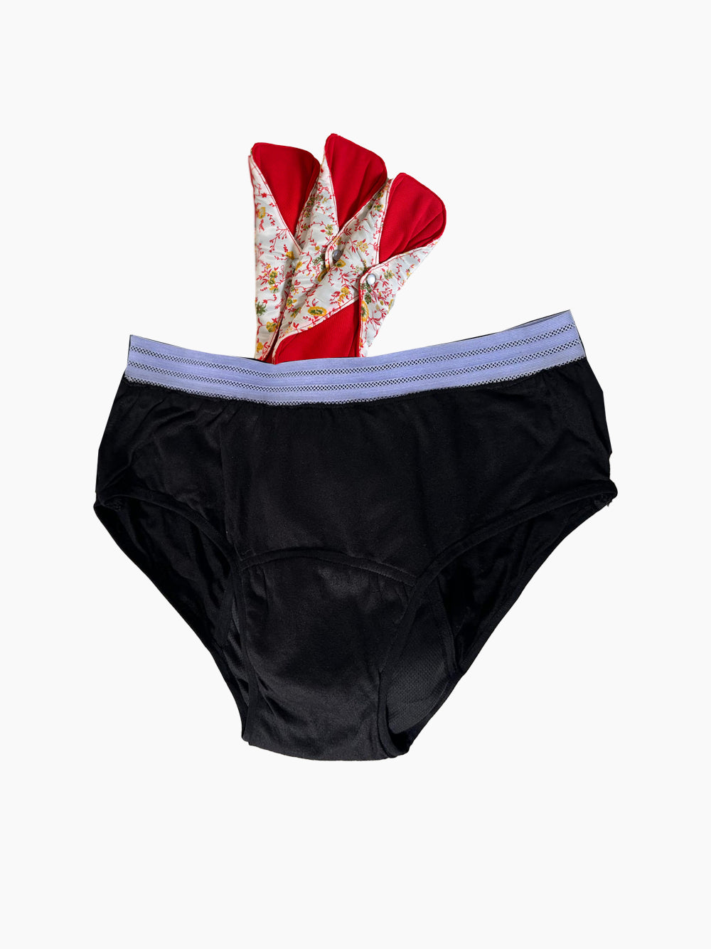 Kit de Base : 1 Culotte et 3 Serviettes Hygiéniques Réutilisables