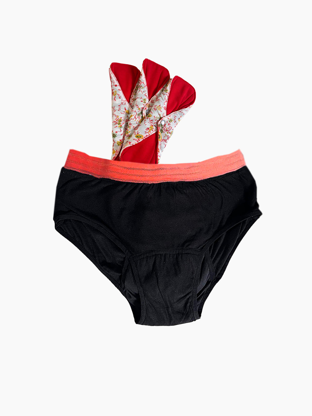 Kit de Base : 1 Culotte et 3 Serviettes Hygiéniques Réutilisables