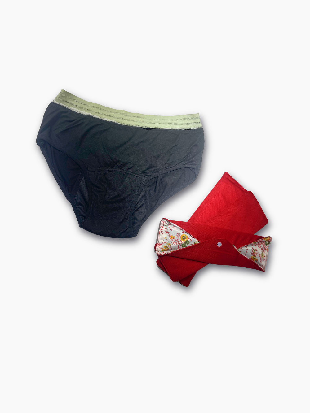 Kit de Base : 1 Culotte et 3 Serviettes Hygiéniques Réutilisables