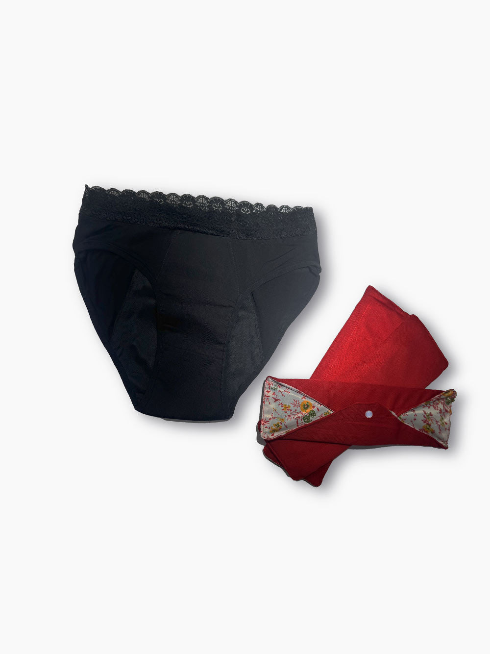 Kit de Base : 1 Culotte et 3 Serviettes Hygiéniques Réutilisables