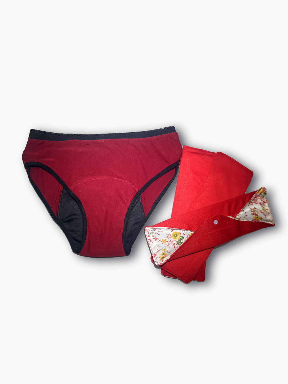 Kit de Base : 1 Culotte et 3 Serviettes Hygiéniques Réutilisables