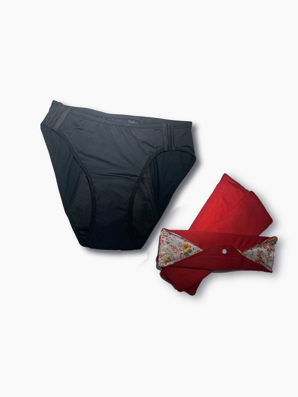 Kit de Base : 1 Culotte et 3 Serviettes Hygiéniques Réutilisables